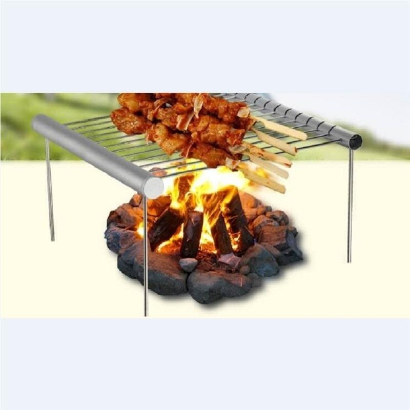 Портативный Мини Карманный BBQ Гриль Портативный Нержавеющая Сталь Складной Гриль Аксессуары для Барбекю Для Дома Парка Использование 2