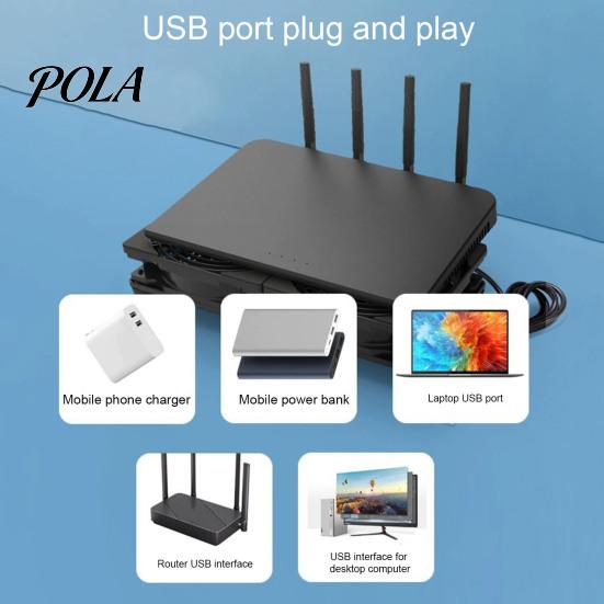 Роутерный вентилятор с питанием от USB 5 В Охлаждение 360 мм x 120 мм Корпус хоста ноутбука Микрокомпьютер Электроника Большой воздушный поток Три вентилятора