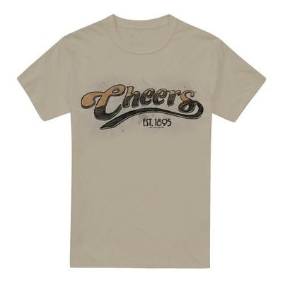 Футболка с логотипом Cheers Mens в акварельном стиле