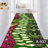 Ковер 3D Цветок Напольный коврик Придверный Вход Коридор Лестничный пролет Полоса Домашний ковер