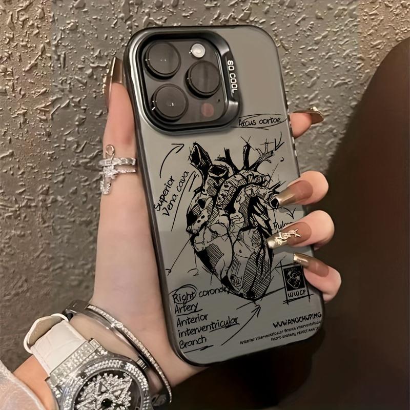 Премиальный графический чехол для телефона iPhone 15 14 13 12 11 x XR Xs SE2 SE 8 7 plus pro Max mini Задняя крышка ПК
