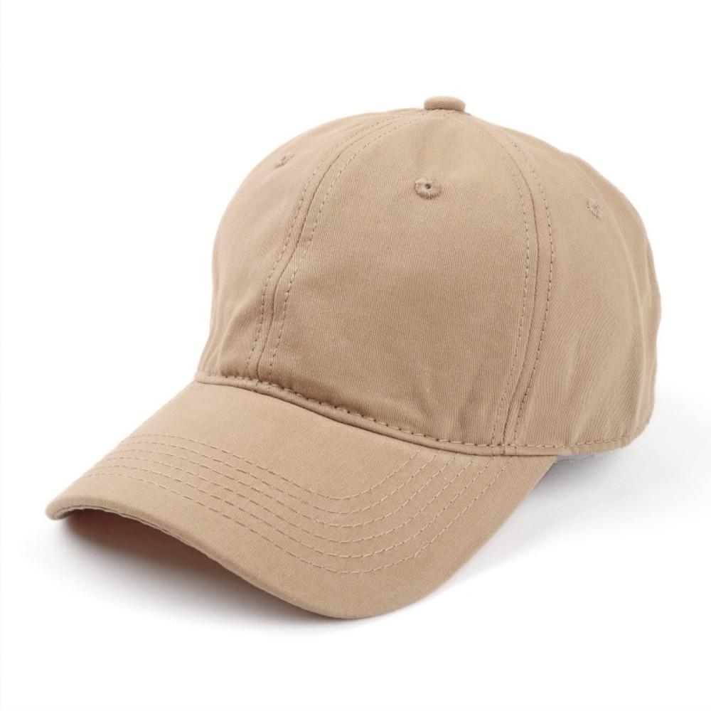 Simple Plain Baseball Cap Korean Sports Sunshade Hat Camping Hat Unisex Solid Color Cap Outdoor