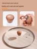 Universal Tempered Glass Pot Lid with Beech Wood Handle