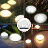 Solar Powered Solar Stone Light LED Solar Powered Rock Light Frosted Glass Ground Lamp  Pathway