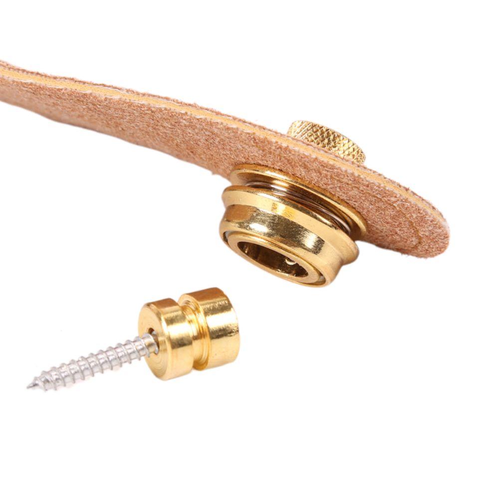 Для Акустического Электрического Бас-ремня Электрогитарный Стреплок Пуговица для Фиксации Гитарного Ремня