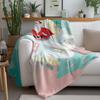 Christmas Throw Blanket Cozy Flannel Fleece Warm Festive Holiday Decor Gift Reindeer Santa Claus Winter Home Bedding Soft Plush