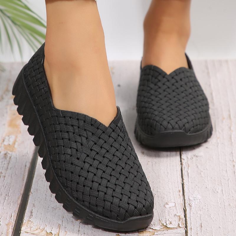 2025 New Comfortable Single Shoes for Women Wedge Heel Hollow Casual Sneakers Height-increasing Platform Shoes Shoes for Women