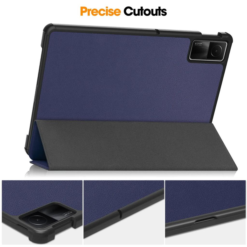 For Xiaomi Redmi Pad Se Case 11 Inch Tablet PC Tri-Folding Slim Stand Solid Magnetic Cover with Auto Wake Function