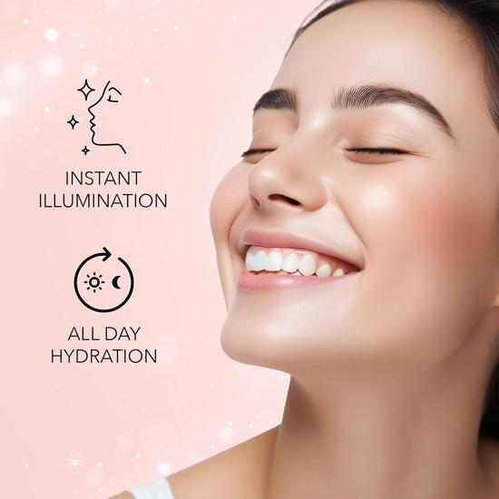 FACESCANADA Rose Glow Kit Powder | Крем с полным покрытием Rose Gold Strobe (30мл) + Теплая натуральная увлажняющая матовая мини-основа с эффектом сияния на весь день (15мл)