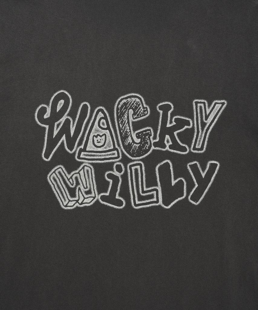 WACKY WILLY Пигментная стирка Лонгслив Угольный