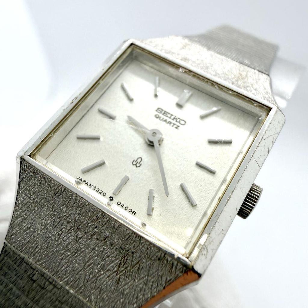Б/у SEIKO Seiko Женские часы Кварцевые Квадратные Серебристые