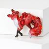 Vivid Fox Shape Brooch Shiny Rhinestones Pin Women Lovely Enamel Animal Party Casual Badge Clothes Accessories