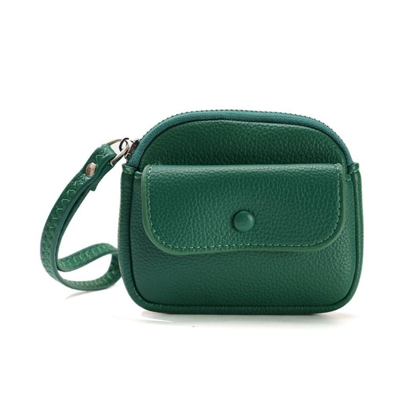 Женский модный кошелек для монет, минималистичная сумка на запястье, небольшой кошелек, короткая сумка для монет из искусственной кожи