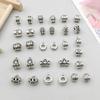 Антикварный серебряный сплав трехсторонний подвесной кулон для самодельных ювелирных изделий