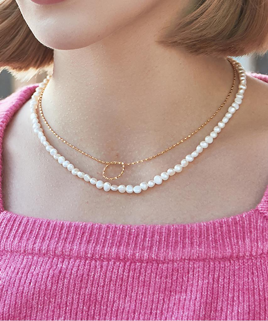 Многослойное ожерелье Charmy 18K, Серебро 925, Любовь