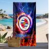 Reading FC Personalized Printed Beach Towel Soccer Logo Support Custom Name Text Absorbent Towel For Sport Travel Special Gift