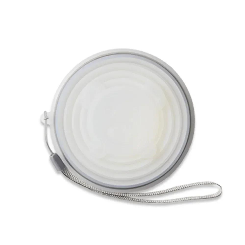 180 мл Силиконовая складная кружка для путешествий, повседневная кружка с рисунком медведя, складная многоразовая кружка для питья с крышками, выдвижные чашки