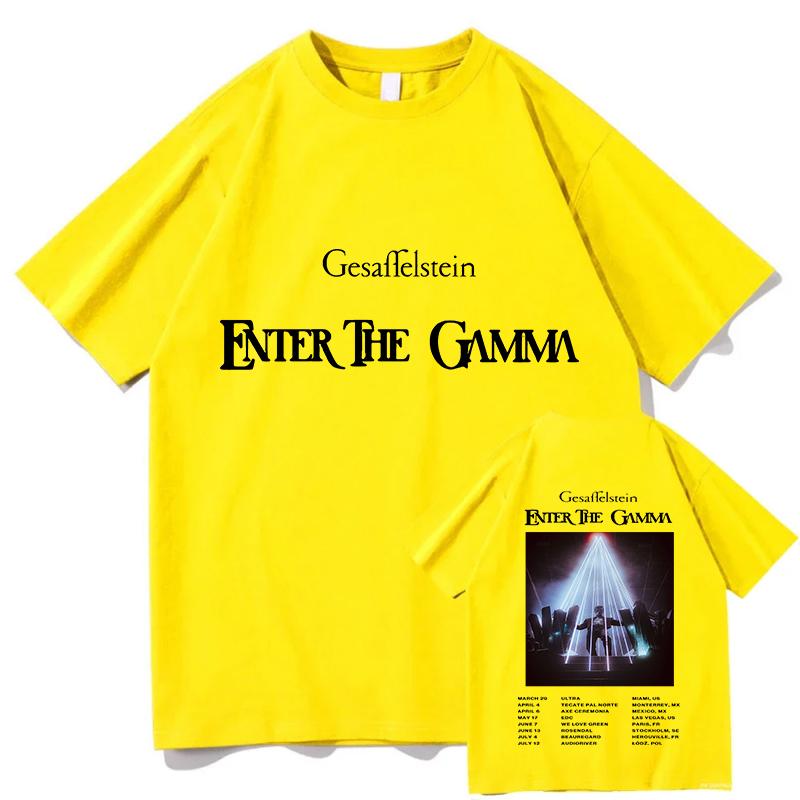 2026 Gesaffelstein Enter The Gamma TShirt Unisex Fashion Funny Summer Vintage Casual Aesthetic Spring Summer Short Sleeve Tops