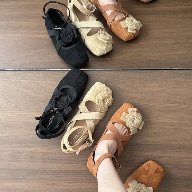 Мода 2025 Новые Летние Винтажные Туфли-Мэри Джейн на Плоской Подошве с Пряжкой Женские Туфли