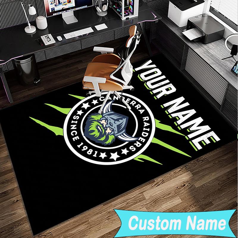 Custom Name Rug Canberra Logo Area Rug Suitable for Indoor And Outdoor,Carpets for Homes, Offices,Living Rooms,Home Decor,Christmas Gift