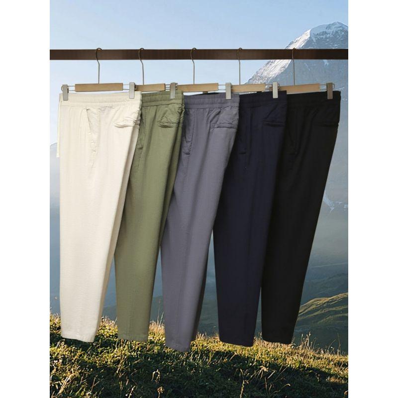 Slub Cotton Summer New Arrival Export Men Pants