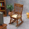 Wood Photo Props Scene Model Dollhouse Furniture Miniature Rocking Chair Doll House Accessories