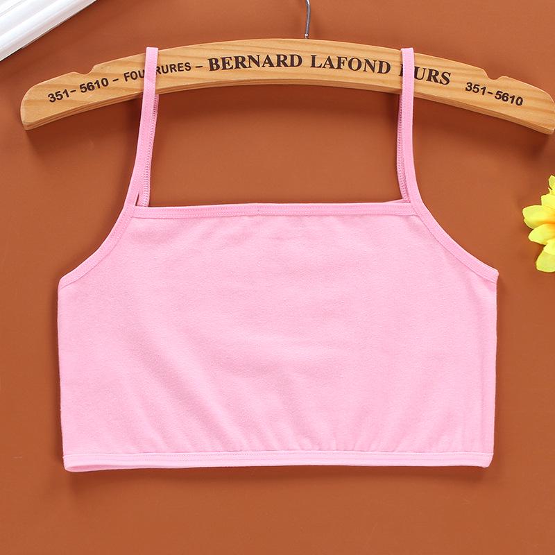 Kids Underwear Cotton Girls Tank Top Candy Color Undershirt Girls Singlet Baby Camisole 8-14Years