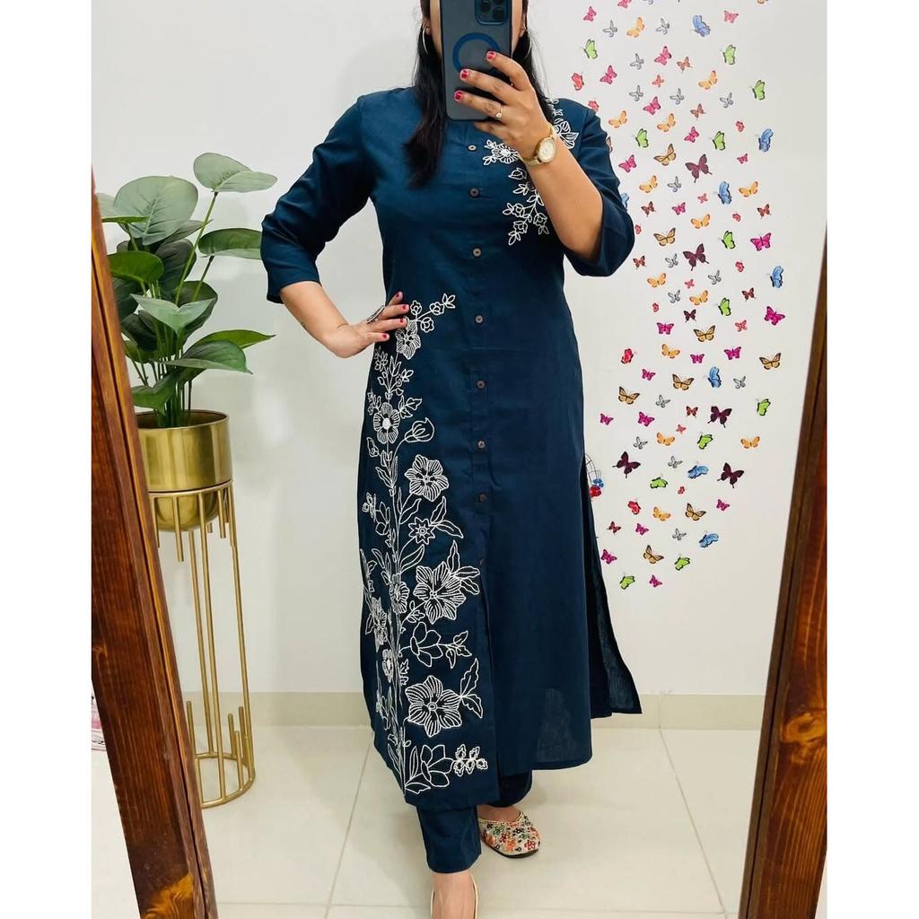 Болливудская праздничная туника-топ, комплект курта-брюки, женская дизайнерская этническая курти, платье SC-2338a