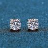 0 .1 -2 Carat D Color Moissanite Earrings For Women 100 %925 Sterling Silver White Gold Plated Earring Wedding Jewelry