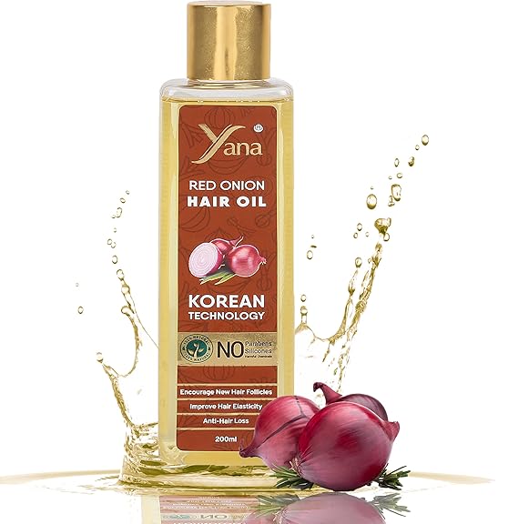 Масло для волос с красным луком для контроля выпадения и роста, укрепления вьющихся и сухих волос с чистым миндалем, кокосом, кунжутом, касторовым маслом и маслом черного тмина, 200 мл