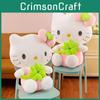 Fourleaf Green Clover Bow Cat Plush Toy Girlfriends Gift Lucky