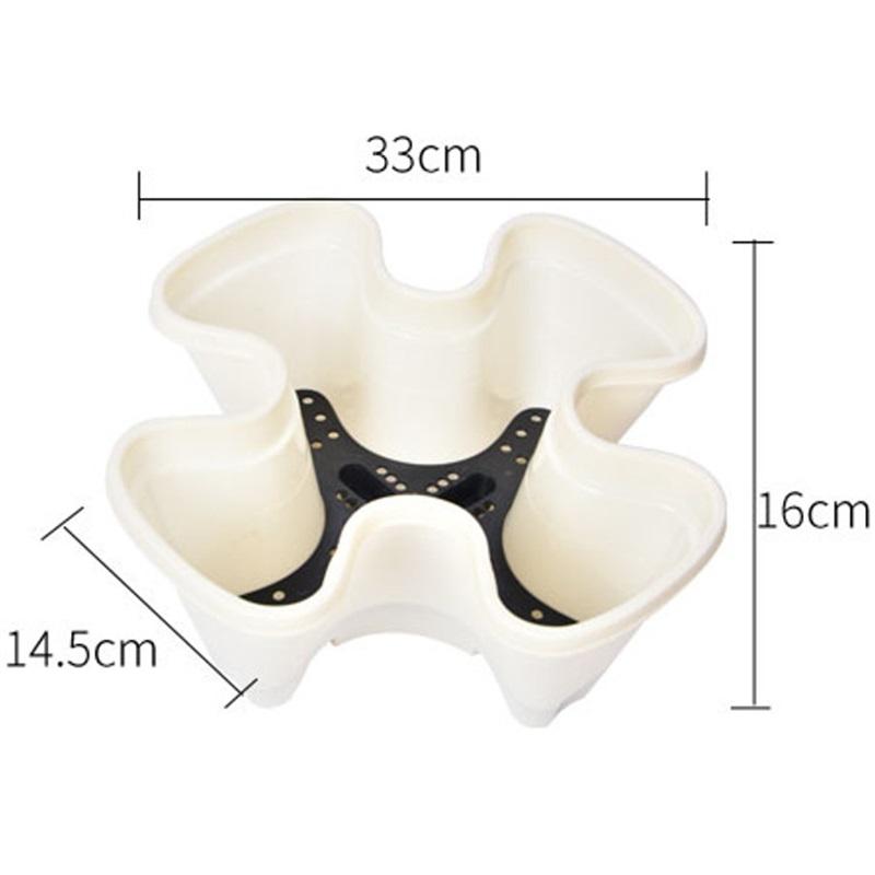 Пластиковый цветочный горшок, вертикальный многослойный ящик для рассады, огородный горшок для клубники, креативный контейнер для посадки на балконе