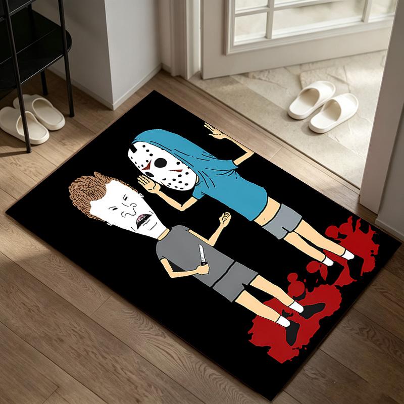 Beavis and Butt‑Head Carpet Non-slip Indoor Mat Suitable for Office Chair Living Room Computer Desk Decorative Home Office Carpet Polyester Fiber Mat