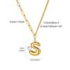 Hot-selling New English Letter Necklace Bubble Font Pendant Gold Pendant Glossy Collarbone Chain