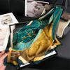 Luxury Headcloth Elegance Fashion Square Shawls Popular 70X70cm Bandannas Summer Kerchief Luxury Sunscreen Silk Scarves Cravat