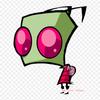 Cartoon Drawing Invader Zim Drawing Johnny The Homicid Iron On Heat Transfer Printing Vinyl Patches Sticker for Clothes DIY Appliques Washable Patches