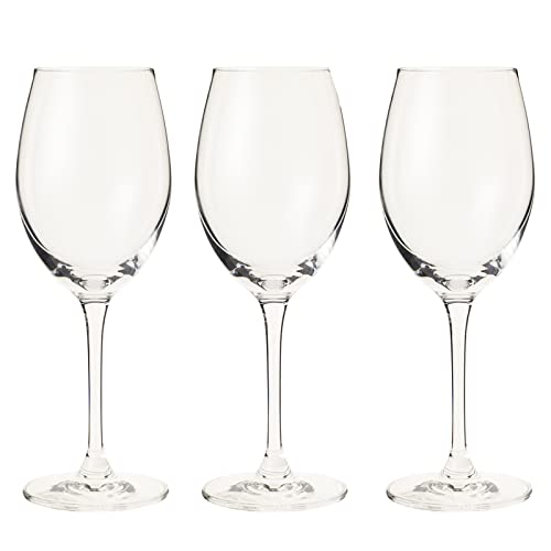 Toyo Sasaki Glass PALLONE Wine Glasses, 250ml, Set of 3, Dishwasher Safe, Shatter-Resistant, Good Design Award Winning, Suitable for Red and White Win