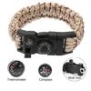 Multifunctional Outdoor Survival Paracord Bracelet with Compass & Whistle