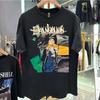 Редкая черная футболка 90-х Neon Genesis Evangelion с коротким рукавом NH25277 Унисекс футболка