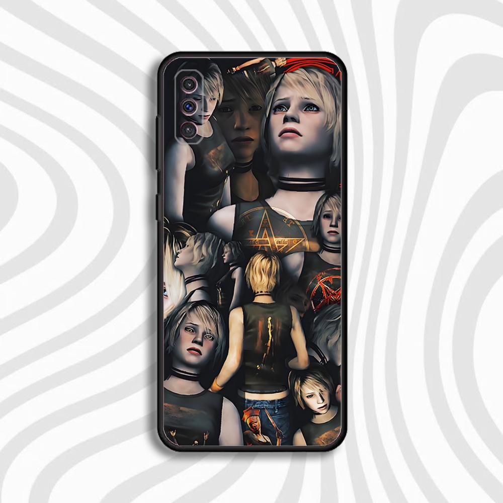 Чехол для телефона S-Silent Horror Hill Game для Samsung S 25,24,23,22,30,21,10,9,Ultra,Plus,Lite,FE,4,5 G Черный Мягкий Чехол