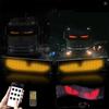 Car Devil Eye App Control Scrolling Advertising LED Sign Led Eyes for Truck USB Custom Text Pattern Programmable Display Truck