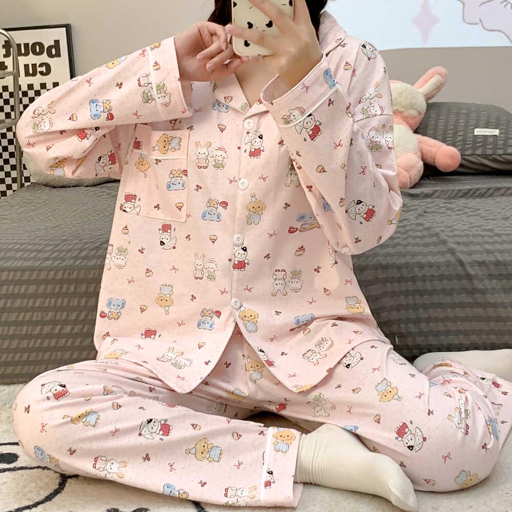 Пижама с коротким рукавом Chiikawa Usagi - Милая летняя домашняя одежда в японском стиле для женщин