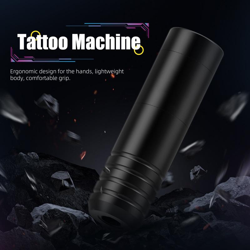 High Power Tattoo Machine Tattoo Pen Motor Tattoo Machine Cutting Line Fog All-in-one Machine Large Capacity Durable Scrub Black