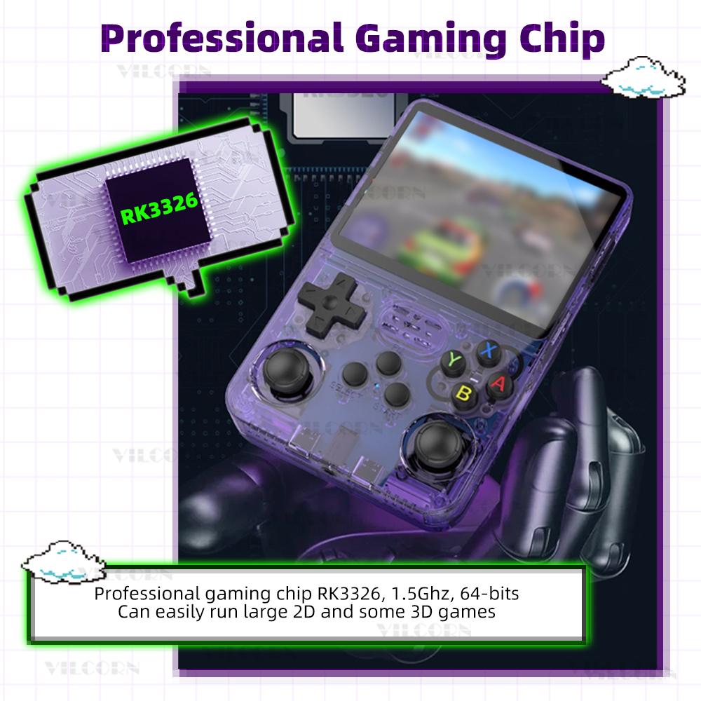 256 ГБ R36S Ретро портативная игровая консоль Система Linux 3,5-дюймовый IPS-экран Портативный портативный видеоплеер для рождественского подарка
