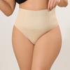 Mid Waist Compression Thong with Seamless Cartilage Waist Shaping Underwear for Women Panties