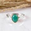 Green Onyx Ring, Gemstone Ring, Handmade Ring, Designer Ring, Silver Jewelry, Birthstone Ring, 925 Sterling Silver