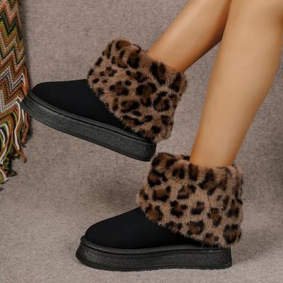 Зимние женские сноубутсы на толстой подошве 2024 новые универсальные на плоской подошве с плюшевой и толстой мягкой хлопковой подошвой