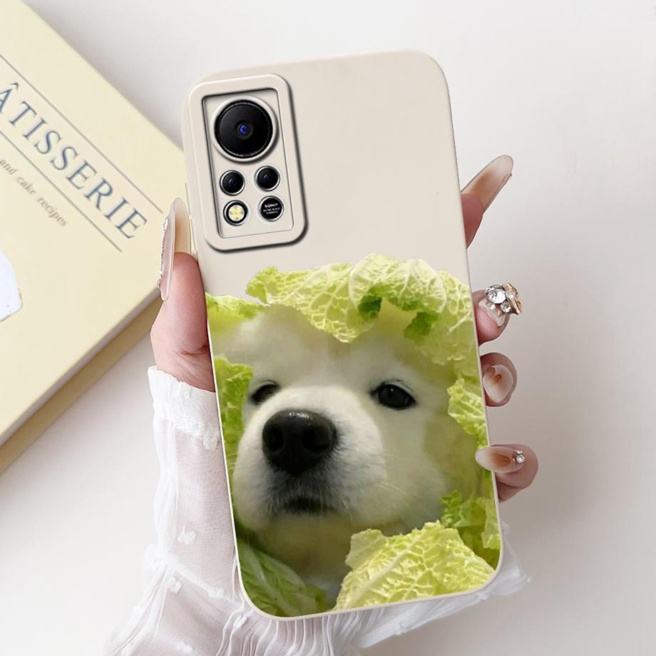 Phone Case for Infinix Hot 11s NFC X6812B Infinix Hot 11s X6812 Protection Cover Soft Liquid Silicone Coque Animals Bumper Shell