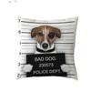 Чехлы на подушки с изображением плохих собак, французский бульдог, мопс, пудель, наволочка 45*45 см, полиэстер, наволочка из персиковой кожи, украшение для домашнего дивана, стула