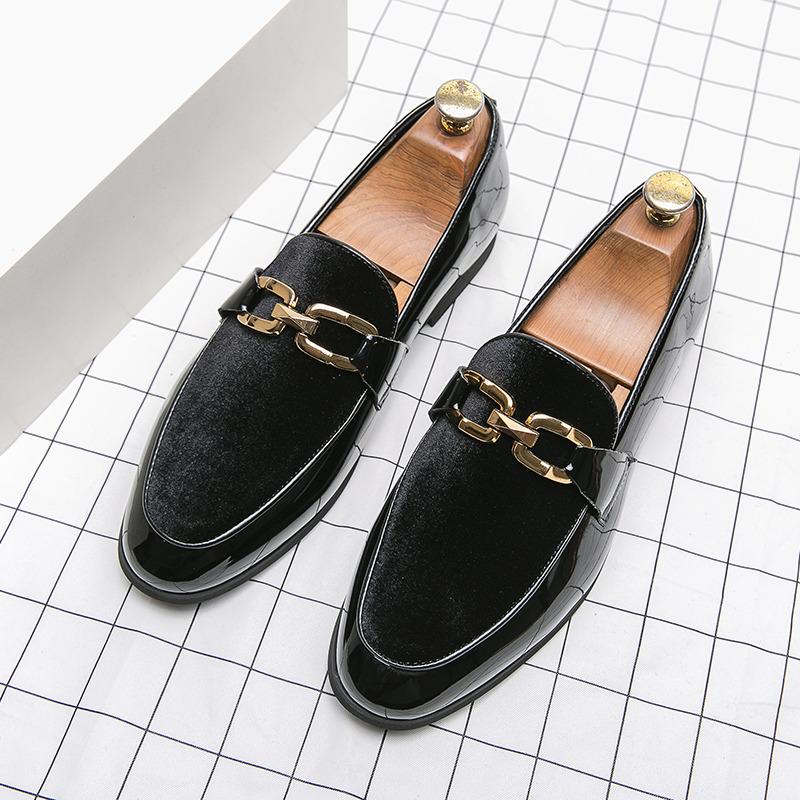 Элегантные зеленые свадебные туфли для мужчин, деловые повседневные туфли без застежек, мужские туфли, модный дизайн, блестящие лакированные туфли для мужчин